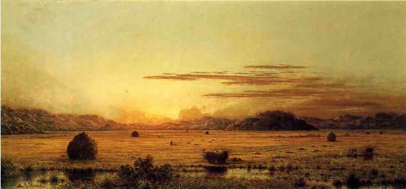 Martin Johnson Heade Sunrise, Hoboken Meadows